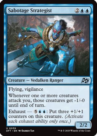 Sabotage Strategist (DFT-059) - Aetherdrift Foil [Uncommon]