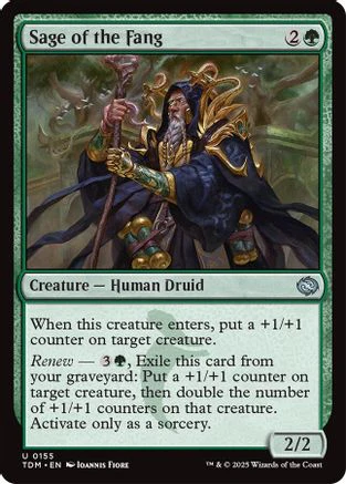 Sage of the Fang (TDM-155) - Tarkir: Dragonstorm [Uncommon]
