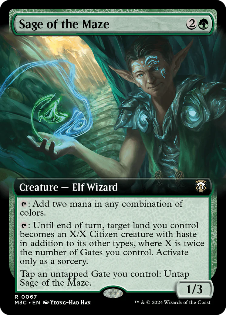 Sage of the Maze (M3C-067) - Modern Horizons 3 Commander: (Extended Art) Foil [Rare]