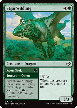 Sagu Wildling (TDM-157) - Tarkir: Dragonstorm Foil [Common]
