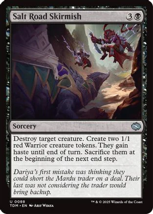 Salt Road Skirmish (TDM-088) - Tarkir: Dragonstorm Foil [Uncommon]