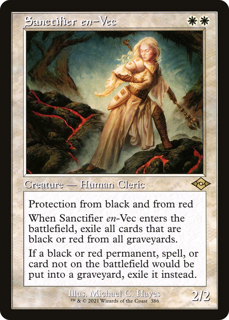 Sanctifier en-Vec (MH2-386) - Modern Horizons 2 Etched Foil [Rare] Retro Frame