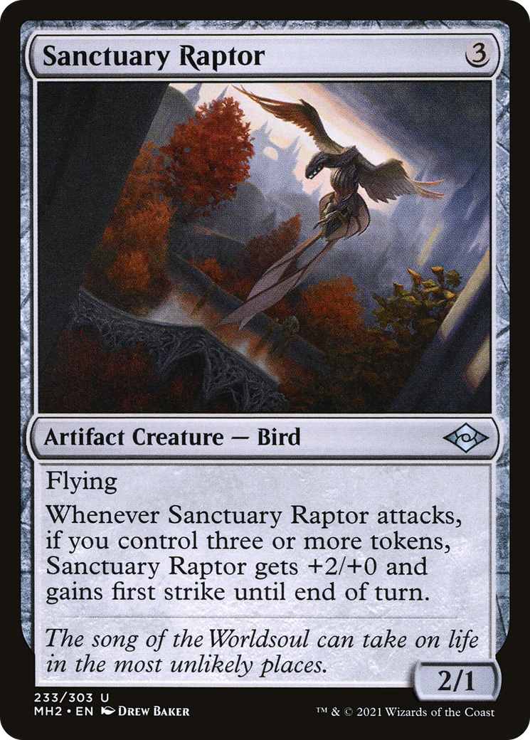 Sanctuary Raptor (MH2-233) - Modern Horizons 2 [Uncommon]