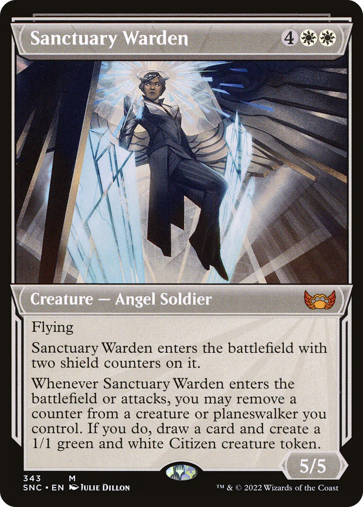 Sanctuary Warden (SNC-343) - Streets of New Capenna: (Showcase) [Mythic]