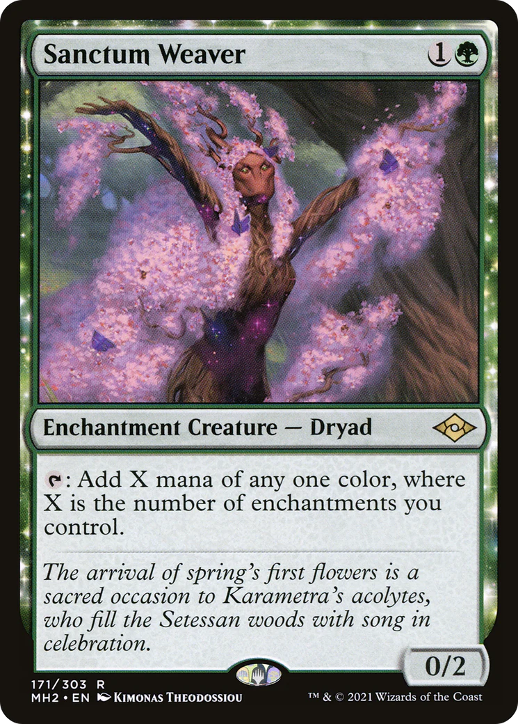 Sanctum Weaver (MH2-171) - Modern Horizons 2: (nyxtouched) Foil [Rare]