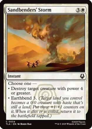 Sandbenders' Storm (TLA-034) - Avatar: The Last Airbender Foil [Common]