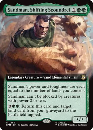Sandman, Shifting Scoundrel (Extended Art) (SPM-266) - Marvel's Spider-Man Foil [Rare]