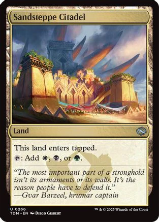 Sandsteppe Citadel (TDM-266) - Tarkir: Dragonstorm [Uncommon]
