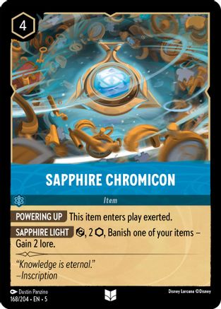 Sapphire Chromicon (168/204) - Shimmering Skies Cold Foil [Uncommon]
