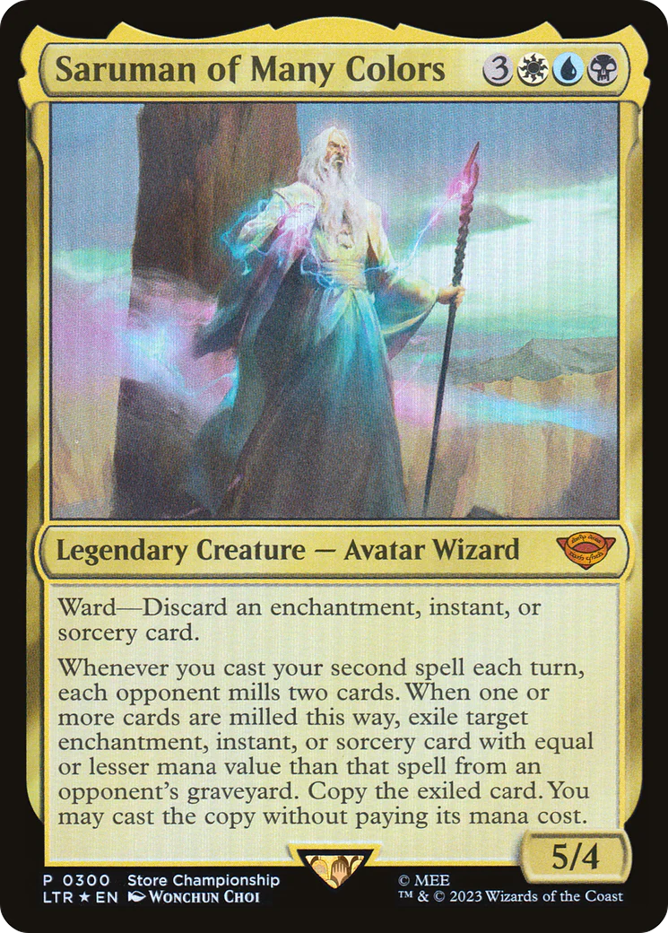 Saruman of Many Colors (LTR-300) - The Lord of the Rings: Tales of Middle-earth Foil [Mythic]
