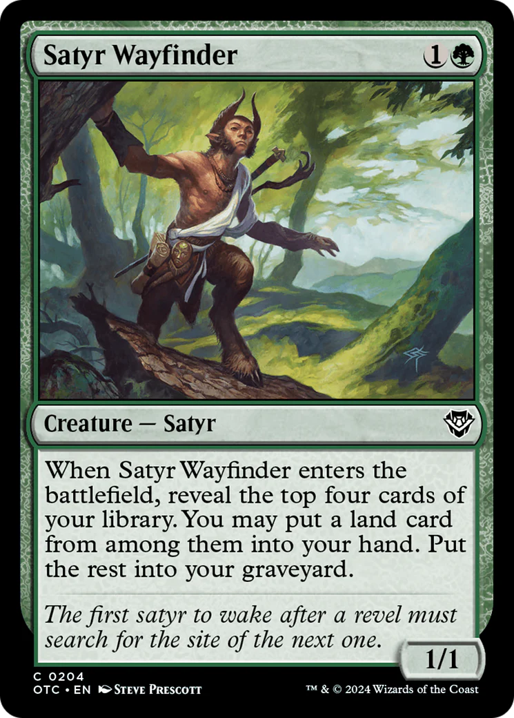 Satyr Wayfinder (OTC-204) - Outlaws of Thunder Junction Commander [Common]