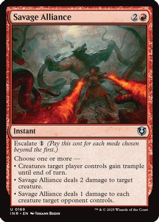 Savage Alliance (INR-169) - Innistrad Remastered Foil [Uncommon]