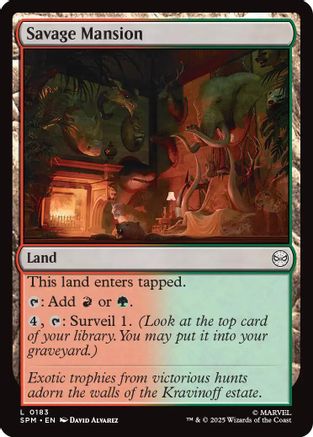 Savage Mansion (SPM-183) - Marvel's Spider-Man Foil [Land]