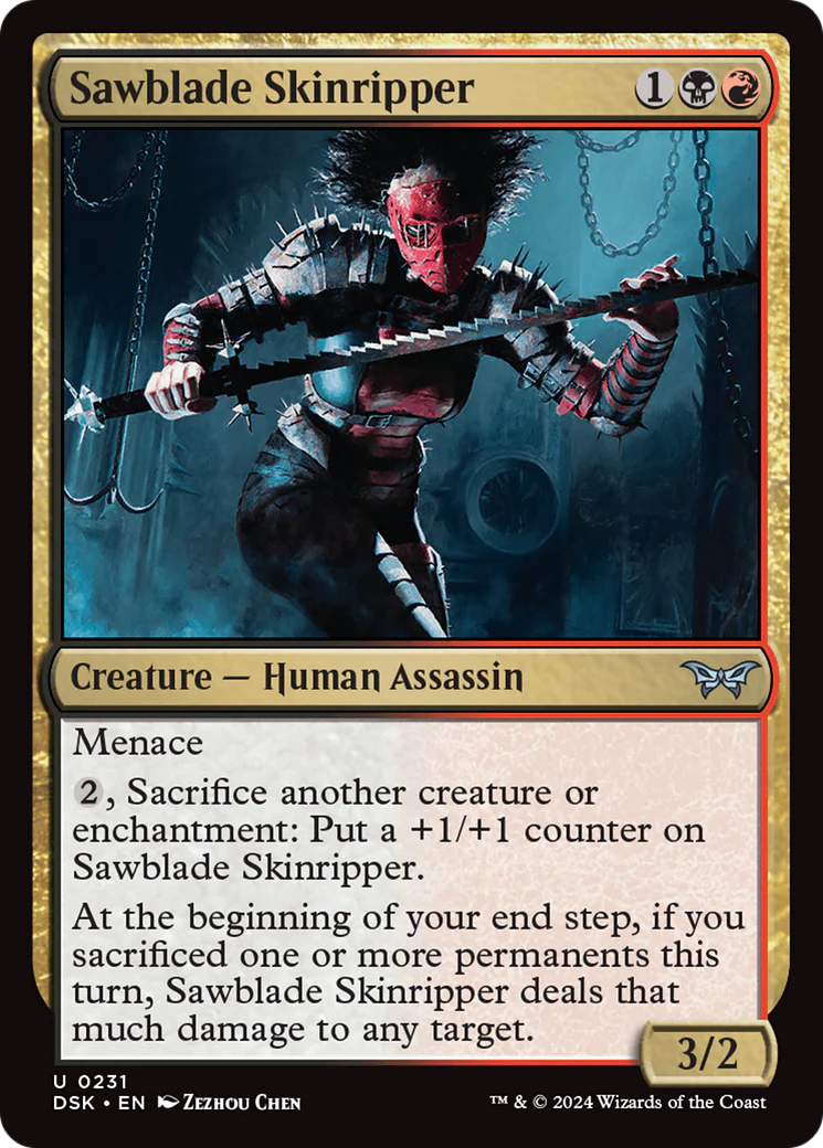 Sawblade Skinripper (DSK-231) - Duskmourn: House of Horror Foil [Uncommon]