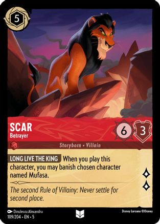 Scar - Betrayer (109/204) - Shimmering Skies Cold Foil [Uncommon]