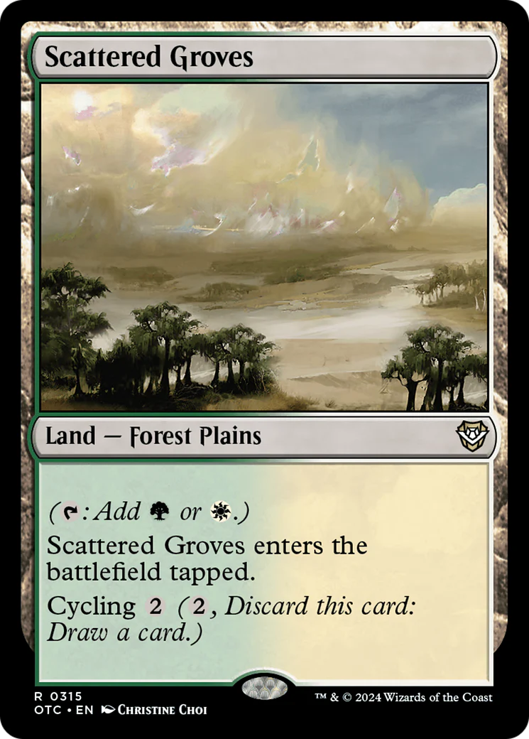 Scattered Groves (OTC-315) - Outlaws of Thunder Junction Commander [Rare]