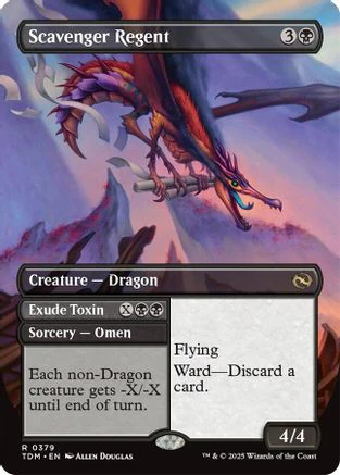Scavenger Regent (Borderless) (TDM-379) - Tarkir: Dragonstorm [Rare]