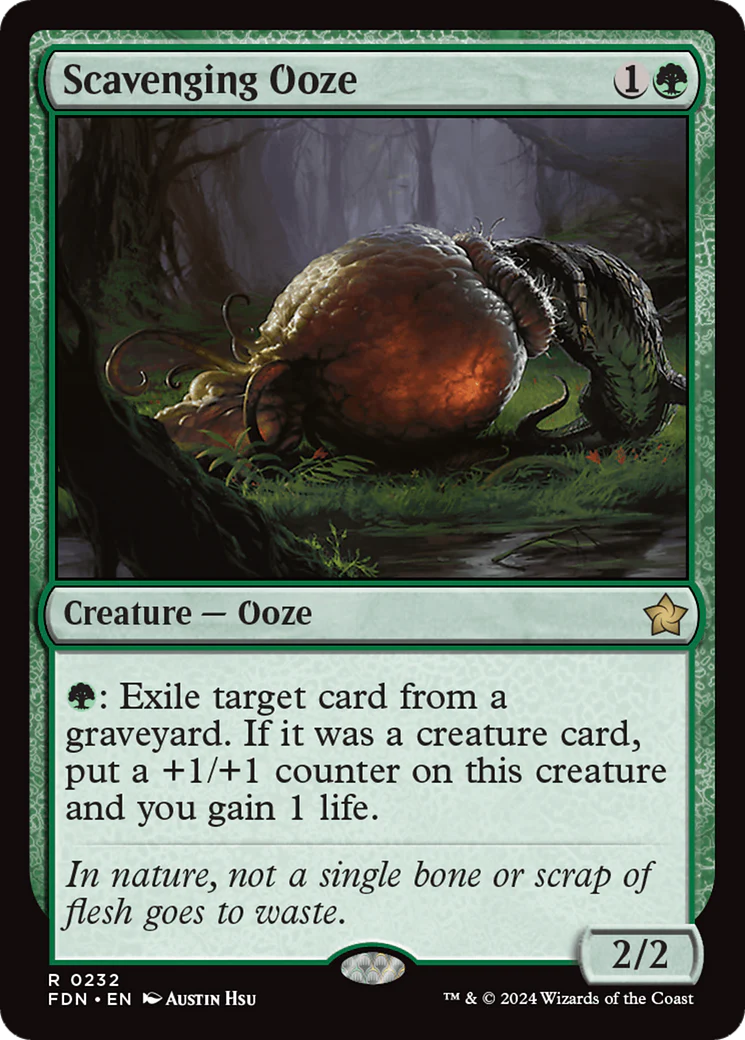 Scavenging Ooze (FDN-232) - Foundations Foil [Rare]