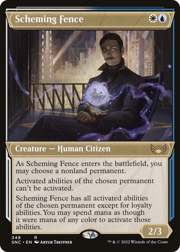 Scheming Fence (SNC-349) - Streets of New Capenna: (Showcase) [Rare]