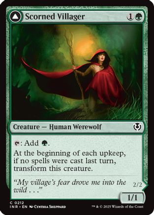 Scorned Villager (INR-212) - Innistrad Remastered Foil [Common]