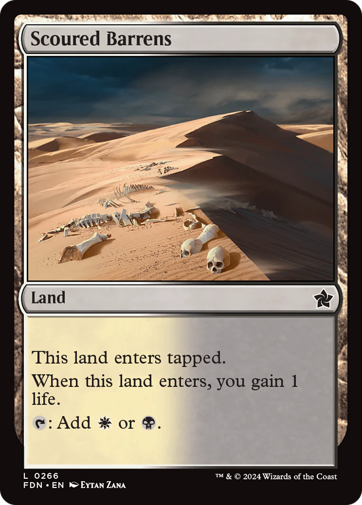 Scoured Barrens (FDN-266) - Foundations Foil [Common]