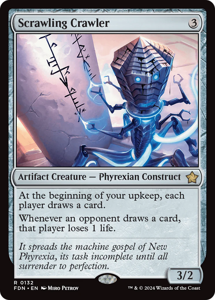 Scrawling Crawler (FDN-132) - Foundations Foil [Rare]
