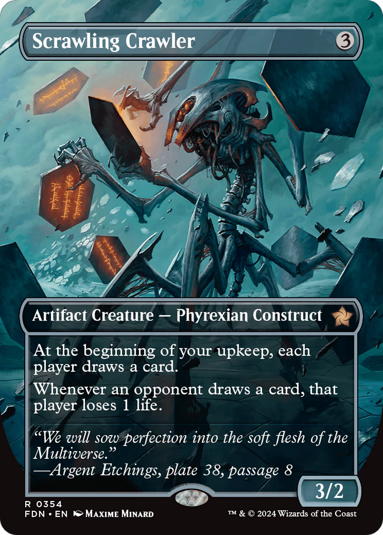 Scrawling Crawler (FDN-354) - Foundations (Borderless) Foil [Rare]