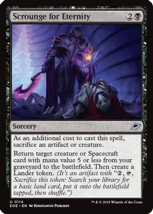 Scrounge for Eternity (EOE-114) - Edge of Eternities Foil [Uncommon]