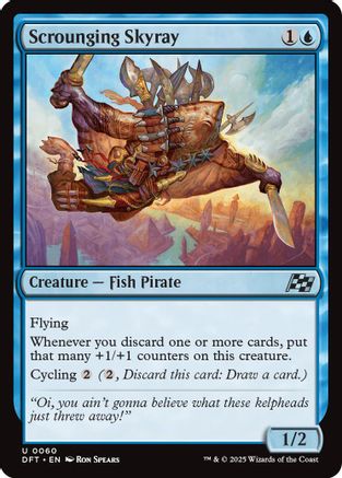 Scrounging Skyray (DFT-060) - Aetherdrift [Uncommon]