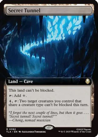 Secret Tunnel (Extended Art) (TLA-392) - Avatar: The Last Airbender Foil [Rare]