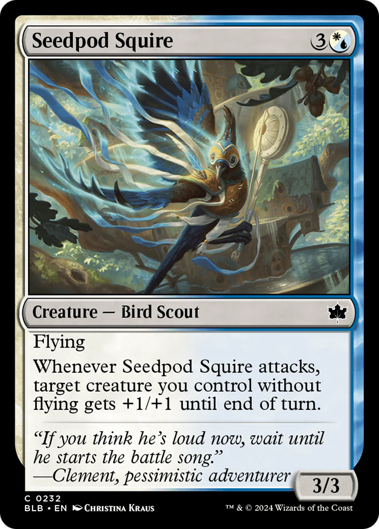 Seedpod Squire (BLB-232) - Bloomburrow Foil [Common]
