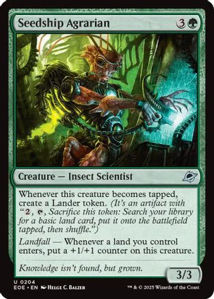 Seedship Agrarian (EOE-204) - Edge of Eternities Foil [Uncommon]