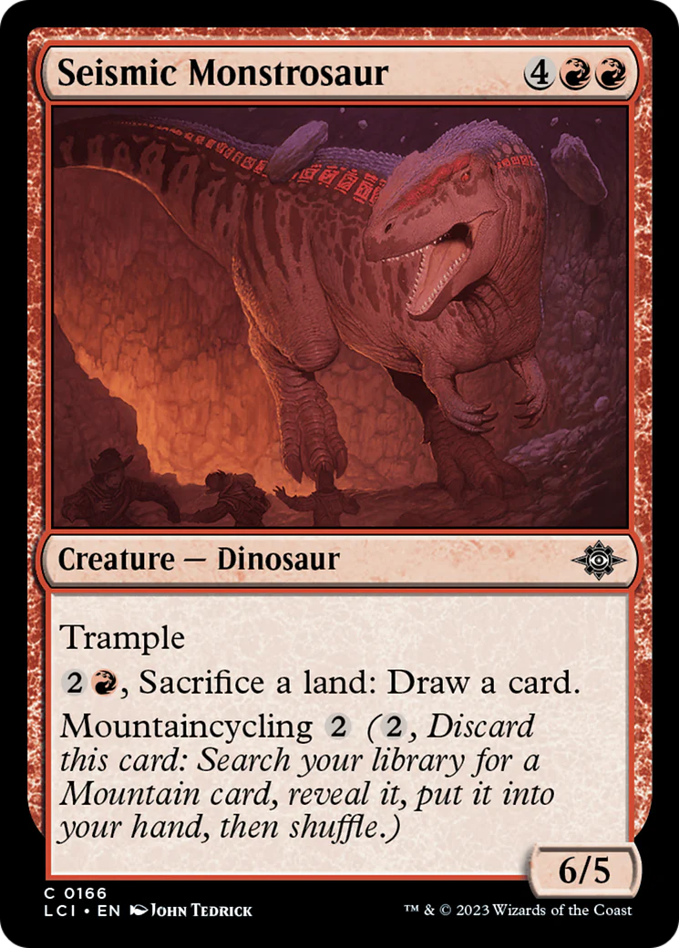 Seismic Monstrosaur (LCI-166) - The Lost Caverns of Ixalan [Common]