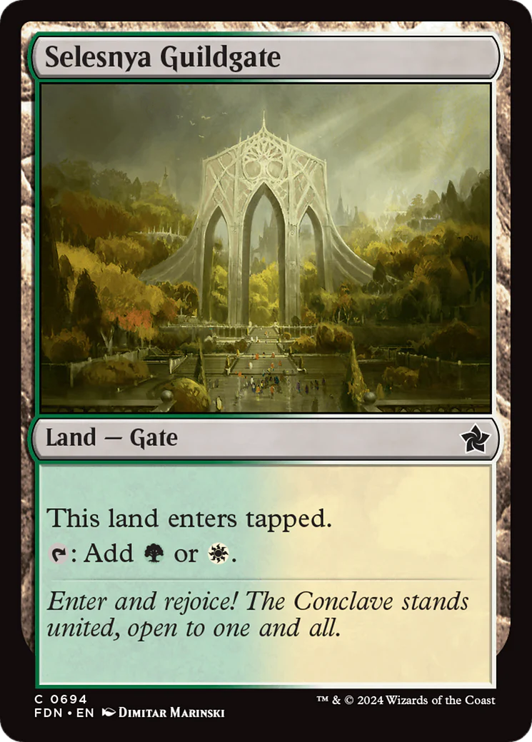 Selesnya Guildgate (FDN-694) - Foundations [Common]
