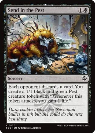 Send in the Pest (SOS-100) - Secrets of Strixhaven Foil [Common]