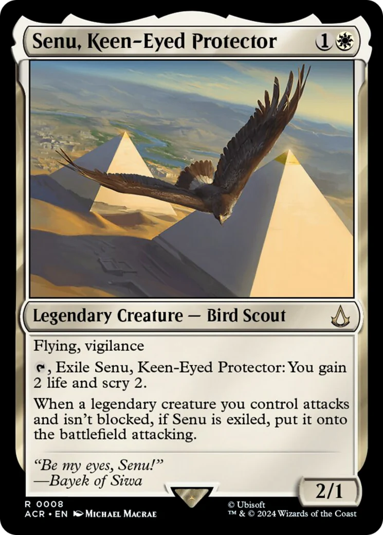 Senu, Keen-Eyed Protector (ACR-008) - Assassin's Creed Foil [Rare]