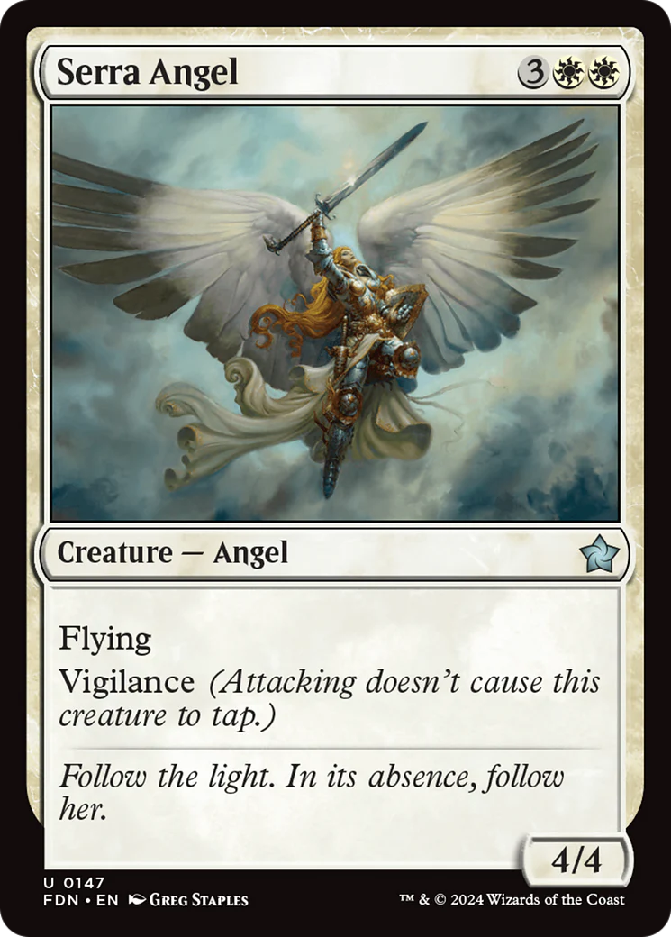 Serra Angel (FDN-147) - Foundations [Uncommon]