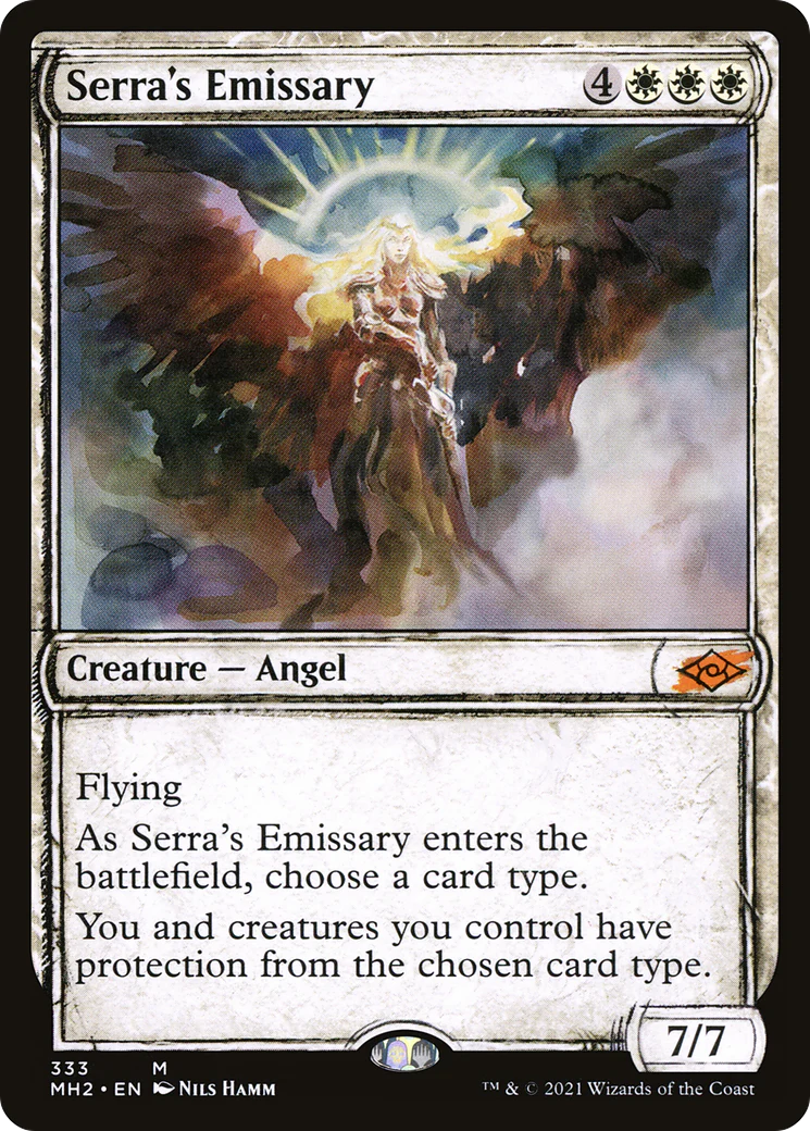 Serra's Emissary (MH2-333) - Modern Horizons 2: (Showcase) Foil [Mythic]