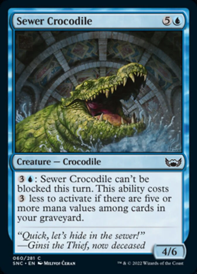 Sewer Crocodile (SNC-060) - Streets of New Capenna [Common]