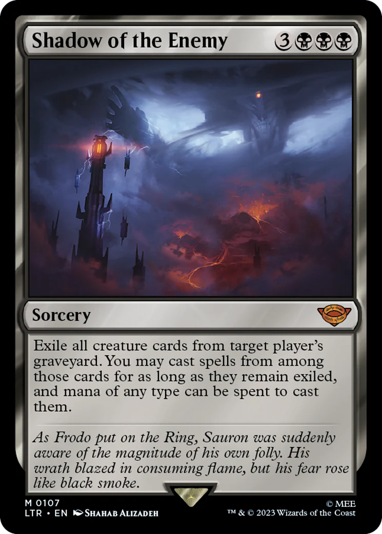 Shadow of the Enemy (LTR-107) - The Lord of the Rings: Tales of Middle-earth Foil [Mythic]