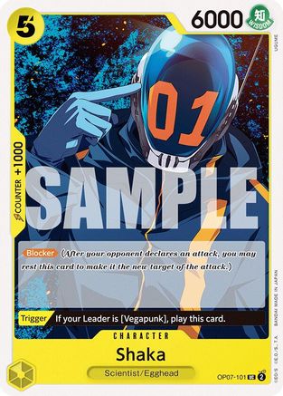 Shaka (OP07-101) - 500 Years in the Future  [Uncommon]