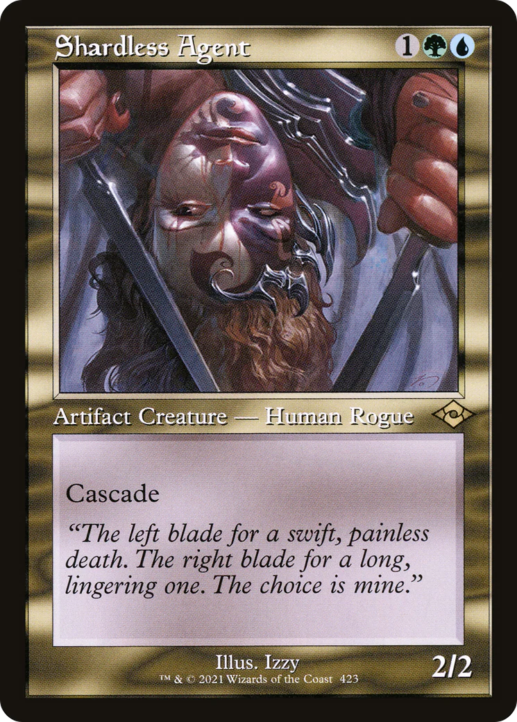 Shardless Agent (MH2-423) - Modern Horizons 2 Etched Foil [Rare] Retro Frame