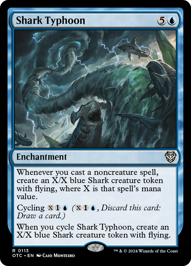 Shark Typhoon (OTC-113) - Outlaws of Thunder Junction Commander [Rare]