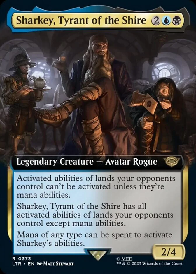 Sharkey, Tyrant of the Shire (LTR-373) - The Lord of the Rings: Tales of Middle-earth: (Extended Art) [Rare]