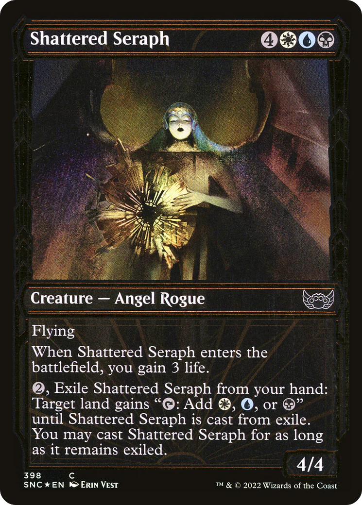 Shattered Seraph (SNC-398) - Streets of New Capenna: (Showcase) Foil [Common]