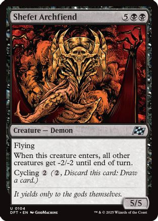 Shefet Archfiend (DFT-104) - Aetherdrift [Uncommon]