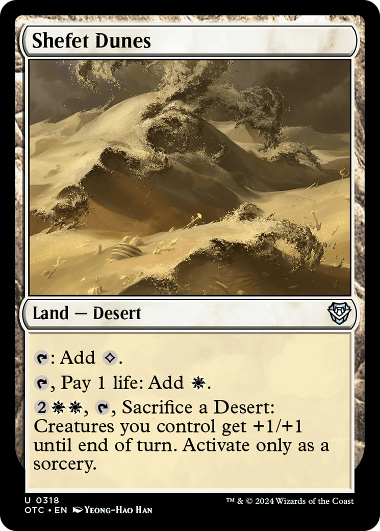 Shefet Dunes (OTC-318) - Outlaws of Thunder Junction Commander [Uncommon]