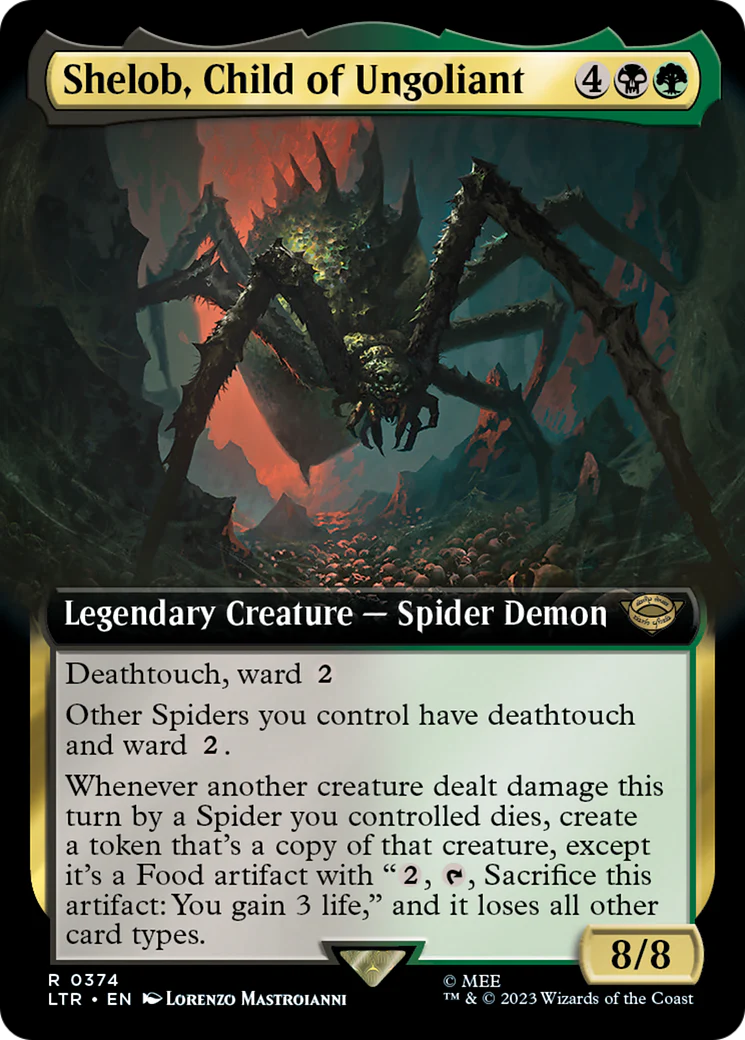 Shelob, Child of Ungoliant (LTR-374) - The Lord of the Rings: Tales of Middle-earth: (Extended Art) Foil [Rare]