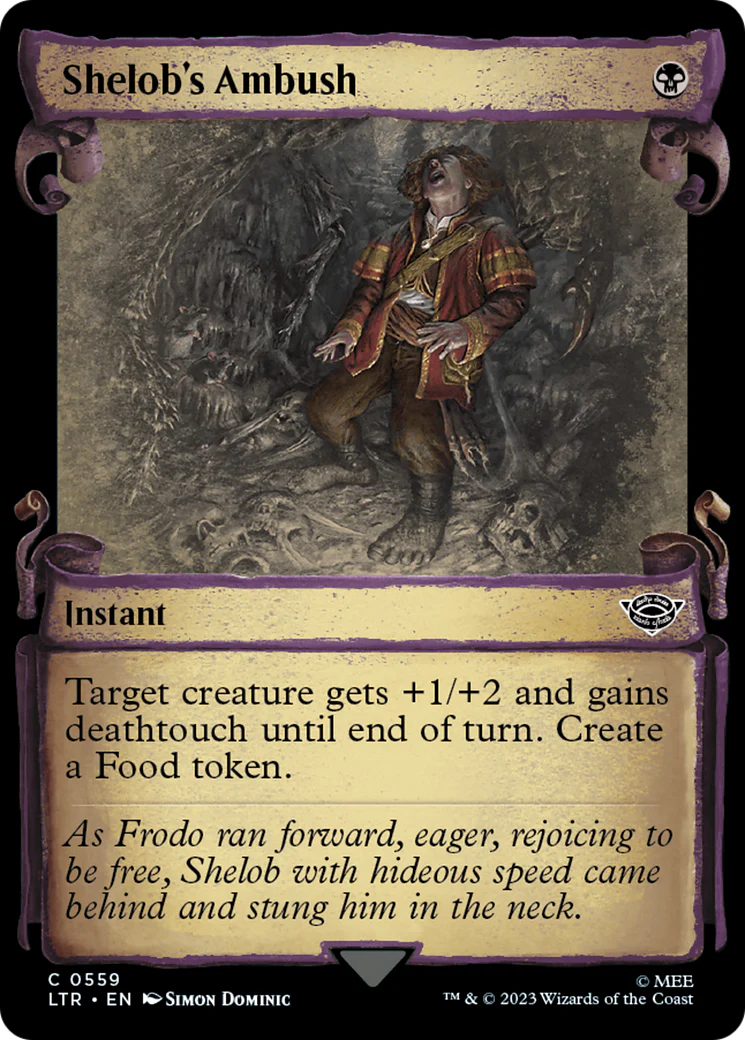Shelob's Ambush (LTR-559) - The Lord of the Rings: Tales of Middle-earth: (Showcase) Scroll Foil [Common]