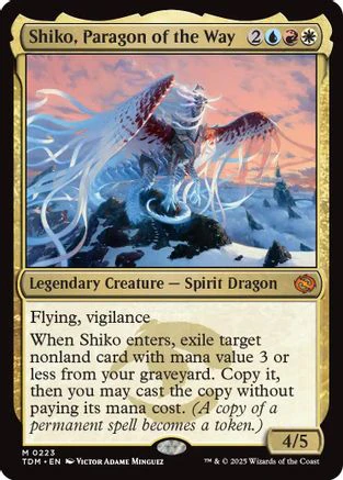 Shiko, Paragon of the Way (TDM-223) - Tarkir: Dragonstorm [Mythic]
